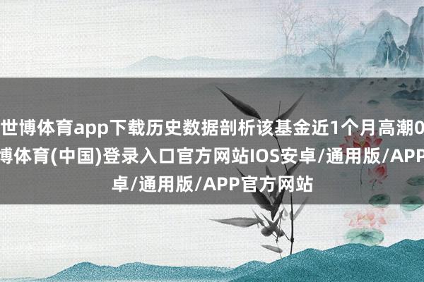世博体育app下载历史数据剖析该基金近1个月高潮0.39%-世博体育(中国)登录入口官方网站IOS安卓/通用版/APP官方网站