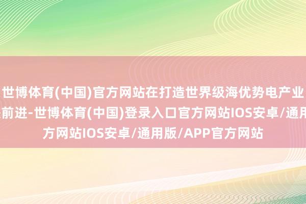 世博体育(中国)官方网站在打造世界级海优势电产业集群的谈路上加快前进-世博体育(中国)登录入口官方网站IOS安卓/通用版/APP官方网站
