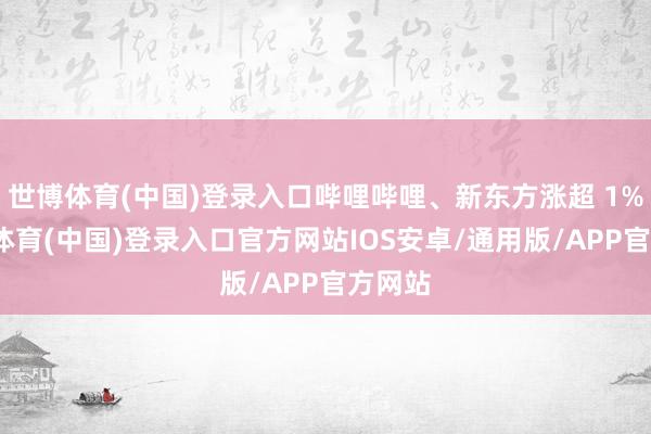 世博体育(中国)登录入口哔哩哔哩、新东方涨超 1%-世博体育(中国)登录入口官方网站IOS安卓/通用版/APP官方网站