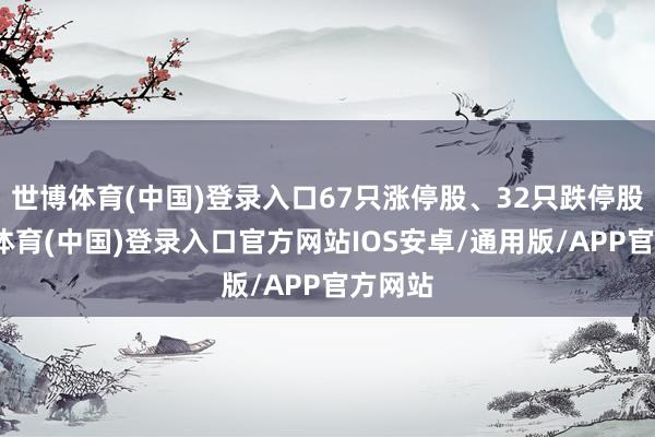 世博体育(中国)登录入口67只涨停股、32只跌停股-世博体育(中国)登录入口官方网站IOS安卓/通用版/APP官方网站
