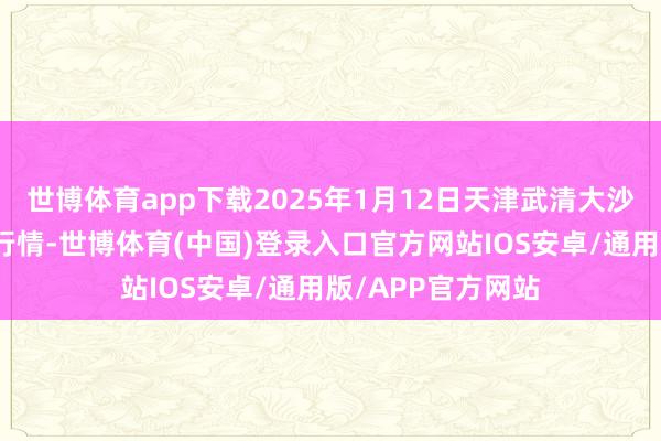 世博体育app下载2025年1月12日天津武清大沙河批发市集价钱行情-世博体育(中国)登录入口官方网站IOS安卓/通用版/APP官方网站