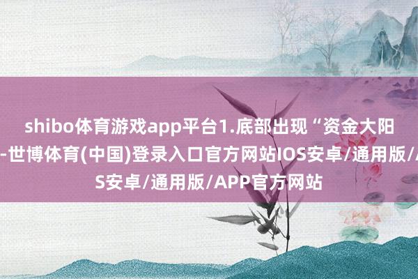 shibo体育游戏app平台1.底部出现“资金大阳“诠释有止跌-世博体育(中国)登录入口官方网站IOS安卓/通用版/APP官方网站
