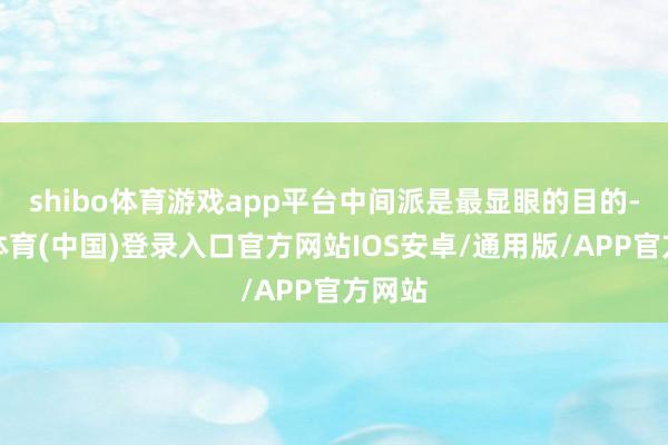 shibo体育游戏app平台中间派是最显眼的目的-世博体育(中国)登录入口官方网站IOS安卓/通用版/APP官方网站
