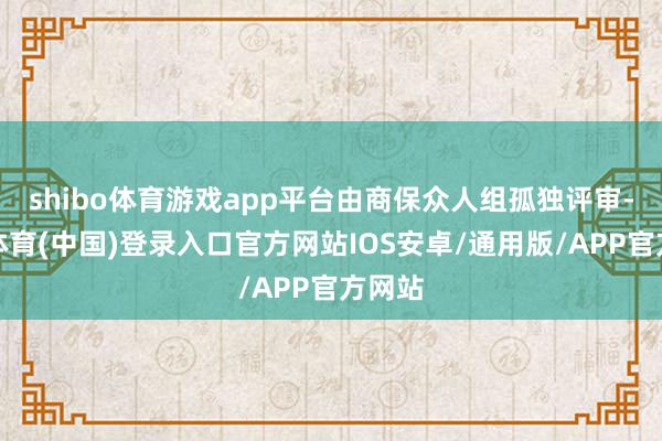 shibo体育游戏app平台由商保众人组孤独评审-世博体育(中国)登录入口官方网站IOS安卓/通用版/APP官方网站