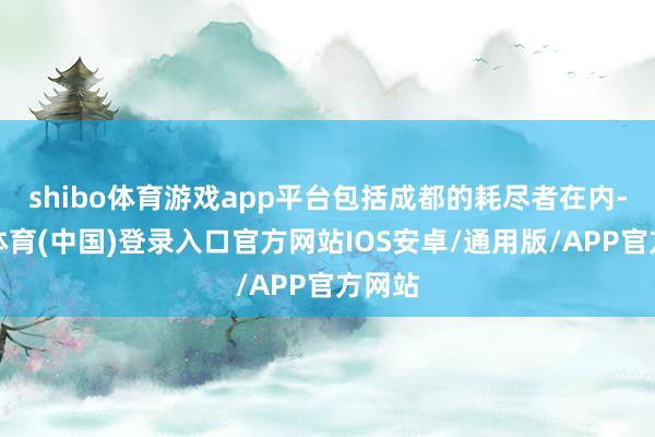 shibo体育游戏app平台包括成都的耗尽者在内-世博体育(中国)登录入口官方网站IOS安卓/通用版/APP官方网站